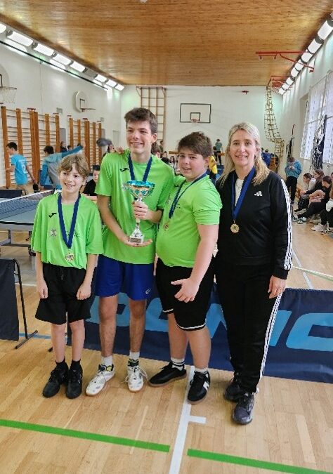 Učenici naše škole osigurali odlazak na Državno natjecanje iz stolnog tenisa