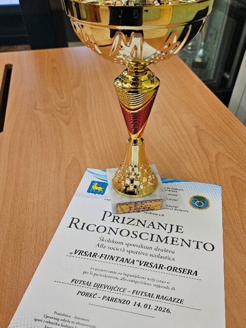 Odličan rezultat naših učenica koje su osvojile 3.mjesto na Županijskom natjecanju iz futsala!