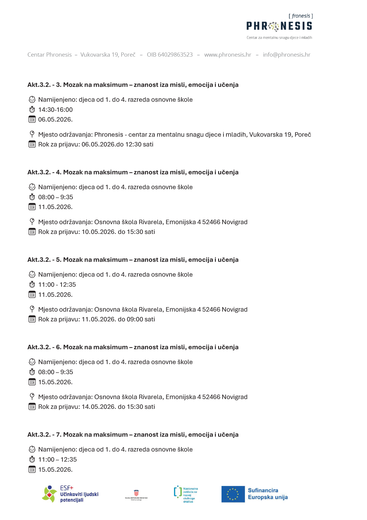 Javni poziv svibanj2