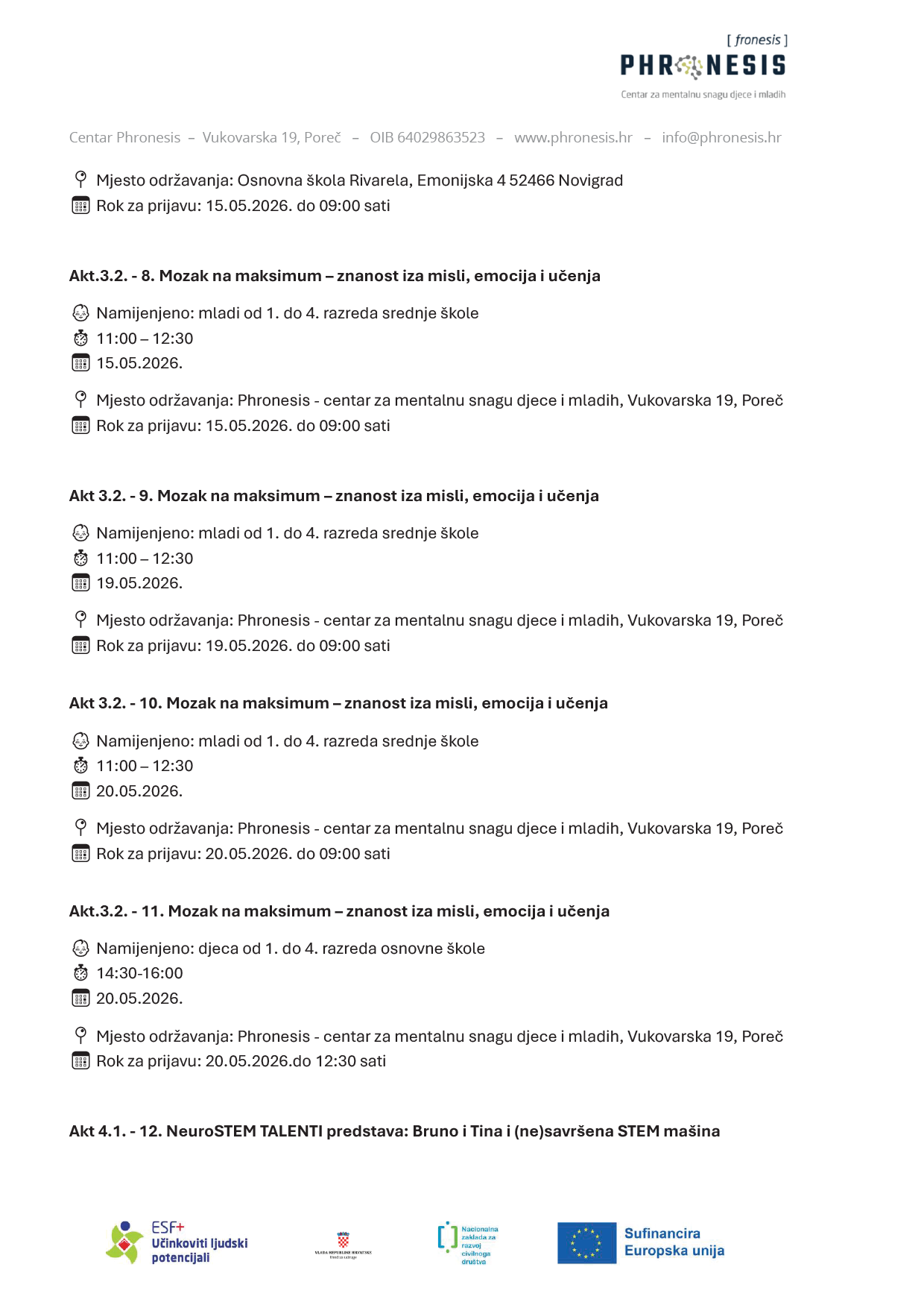 Javni poziv svibanj3